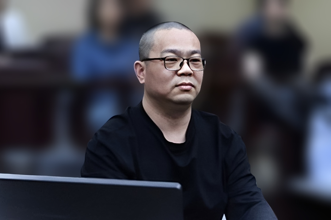 Bai Tianhui sits in court at his trial. Photo: Tianjin Second Intermediate People’s Court