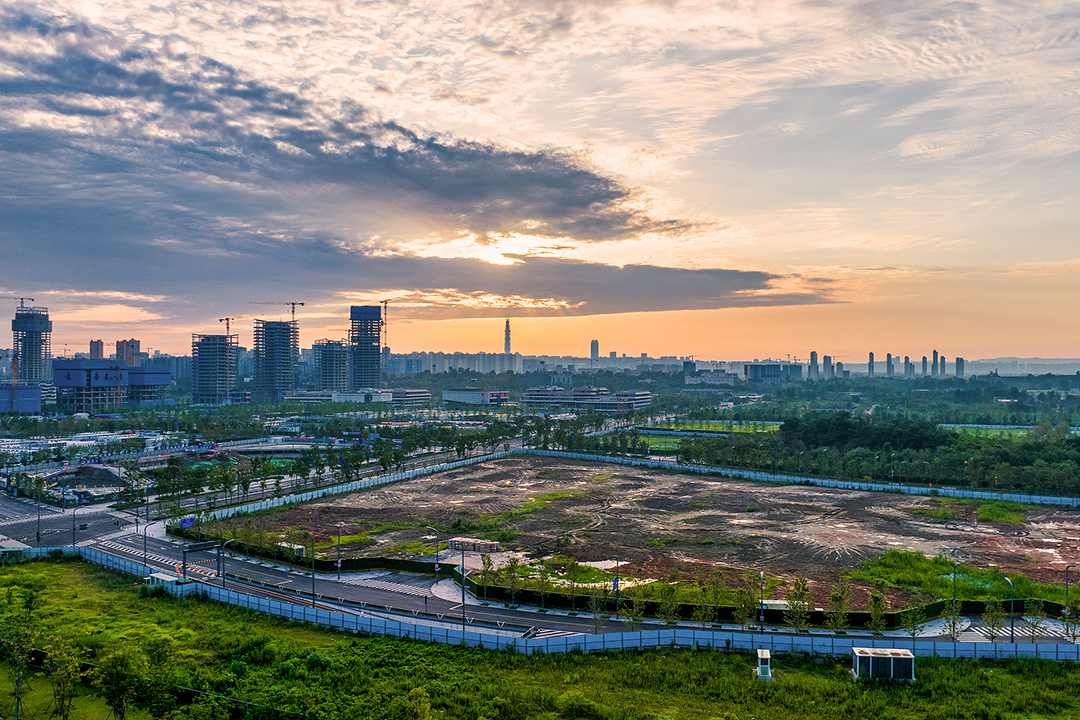 A construction site in Chengdu, Sichuan province, on June 30. Photo: VCG